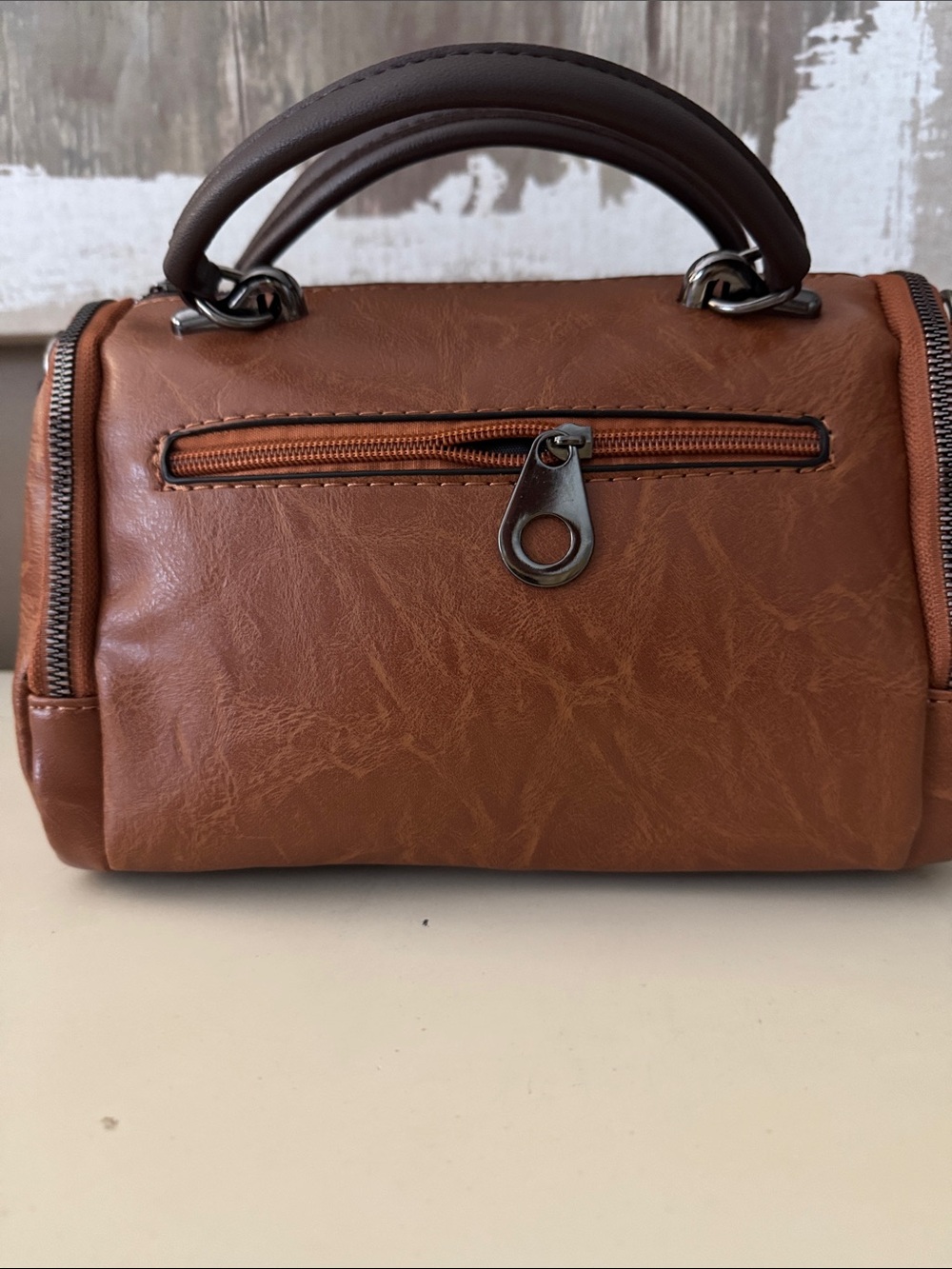 Brown Halloween Cat Pumpkin Satchel Bag - Picture 2 of 7